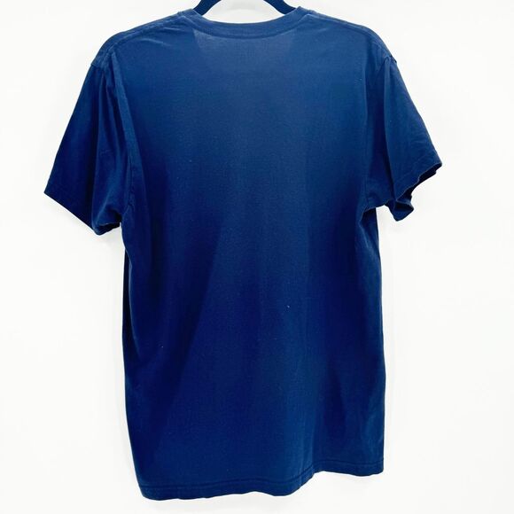 Polo Ralph Lauren V Neck T Shirt Tee Mens Size M Navy Blue Casual Short Sleeve - Picture 2 of 4